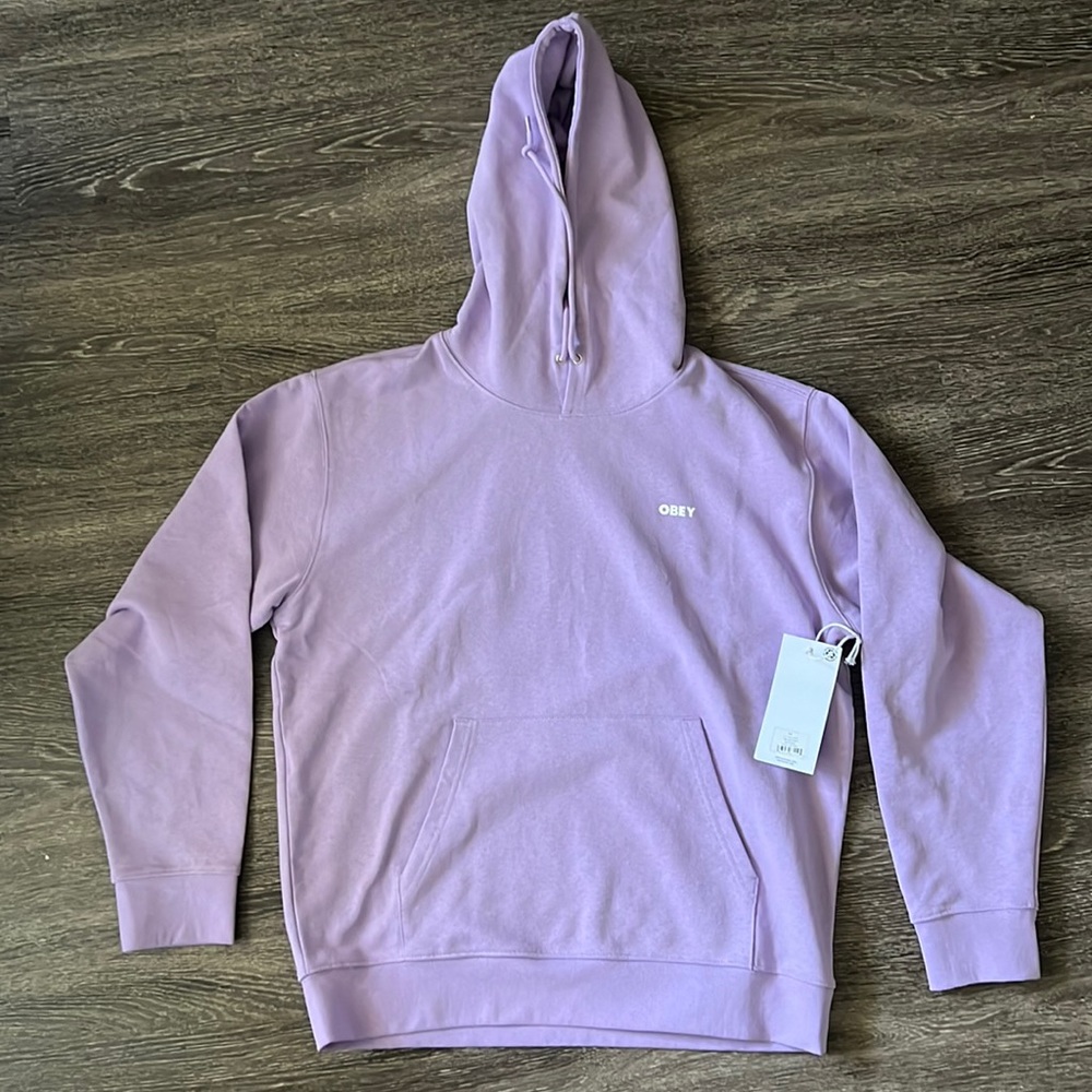 Nwt Obey Bold Hoodie size M lavender